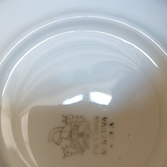 Gorgeous Blue floral porcelain teacup and saucer - Picture 5 of 5